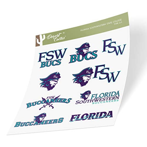 Florida State University NCAA Sticker Vinyl Decal Laptop Water Bottle Car Scrapbook Type 3 Sheet